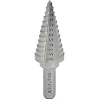 Foret &eacute;tag&eacute; progressif, 1/4" - 3/8", Incr&eacute;ments de 1/8", Acier rapide We Share Industrial Supply