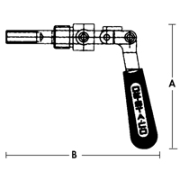 Crampons articul&eacute;s droits - S&eacute;rie 601, Capacit&eacute; de 5/8" (15,875 mm), Force de serrage de 100 lb We Share Industrial Supply