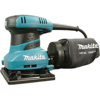 1/4 Sheet Finish Sander, 4-1/2 " x 5-1/2"/4-3/8" x 4" Sand Paper, 1.6 A, 120 V, 14,000 OPM We Share Industrial Supply
