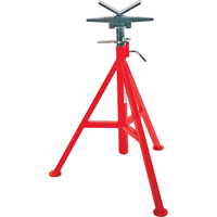 V Head High Pipe Stand #VJ-99, 71-132 cm Height Adjustment, 12" Max. Pipe Capacity, 2500 lbs. Max. Weight Capacity We Share Industrial Supply
