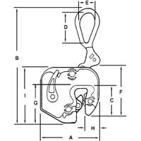 GXL Plate Clamp, 1000 lbs. (0.5 tons), 1/16" - 5/8" Jaw Opening We Share Industrial Supply