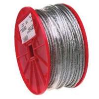 Wire Cable, 500' (152.4 m) x 1/16", 96 lbs. (0.048 tons), Galvanized We Share Industrial Supply