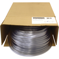 Tubing, Air/Water, 0.375" OD x 100' L, PVC, Clear, 55 PSI @ 20°C We Share Industrial Supply