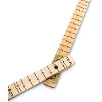 R&egrave;gle de maçon surdimensionn&eacute; Red End, 6' lo, Bois, Graduations de 1/16" We Share Industrial Supply