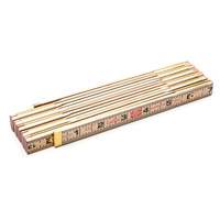 R&egrave;gle pliante, 6' lo, Bois, Graduations de 1/16" We Share Industrial Supply