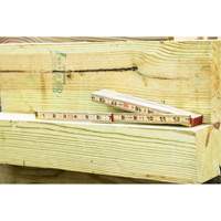 R&egrave;gle pliante, 6' lo, Bois, Graduations de 1/16" We Share Industrial Supply