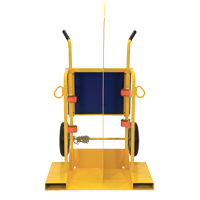 Welding Cylinder Torch Cart, Pneumatic Wheels, 24" W x 19-1/2" L Base, 500 lbs. We Share Industrial Supply