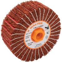 Tambours turbo Two-In-One, 4-1/2" dia. x 2" la, 5/8"-11 Arbre, Grain 60 We Share Industrial Supply