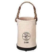 Seau &agrave; paroi droite, 14" h, Toile, Beige We Share Industrial Supply