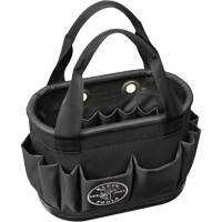 29-Pocket Hard-Body Aerial Bucket, 14" L x 10" H, Polyester, Black We Share Industrial Supply