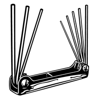 Jeu de cl&eacute;s hexagonales repliables, 8 mcx We Share Industrial Supply