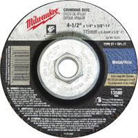 Meule, 4-1/2" x 1/8", Arbre 5/8"-11, Oxyde d'aluminium, Type 27 We Share Industrial Supply