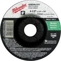 Meule, 4-1/2" x 1/4", Arbre 7/8", Carbure de silicium, Type 27 We Share Industrial Supply