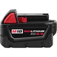 Bloc-piles &agrave; capacit&eacute; &eacute;tendue M18 Redlithium XC5.0 , Lithium-ion, 18 V, 5 A We Share Industrial Supply