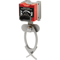 Crochets de suspension avec interrupteur, Longueur de 5-3/4", Diam&egrave;tre de 1-3/4", Capacit&eacute; de 35 lb We Share Industrial Supply