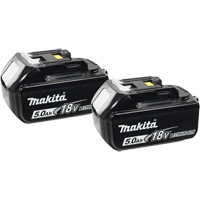 Batteries, Lithium-Ion, 18 V, 5.0 A We Share Industrial Supply