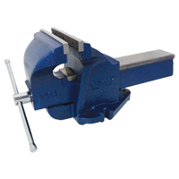 Ductile Iron Mechanics Bench Vise, 8" Jaw Width, 4" Throat Depth We Share Industrial Supply