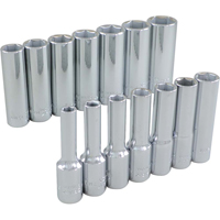 Jeu de douilles, 14 Mcx, Prise de 3/8", Profond We Share Industrial Supply