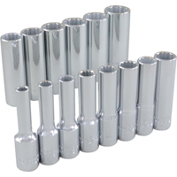 Jeu de douilles, 14 Mcx, Prise de 3/8", Profond We Share Industrial Supply