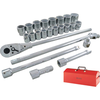 Jeu de douilles et accessoires, 26 Mcx, Prise de 3/4" We Share Industrial Supply