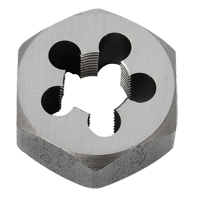 &eacute;crou &agrave; refileter hexagonale, dia. 1"/1-1/16", Filet de 3/8"-18, Acier au carbone/Acier au chrome We Share Industrial Supply