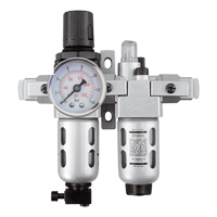Modular Filter/Regulator & Lubricator (Gauge Included), 1/4" NPT We Share Industrial Supply
