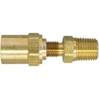 1/4" NPT Reusable Hose Fitting, 5/8" Dia., Brass We Share Industrial Supply