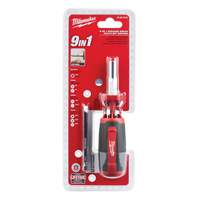 Tournevis &agrave; embouts multiples 9 en 1, 9" lo, Prise Coussin&eacute;e We Share Industrial Supply