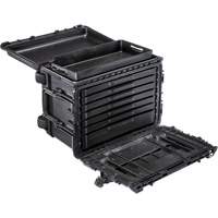 Armoire &agrave; outils mobile Gen 2, 24" la, 6 tiroirs, Noir We Share Industrial Supply