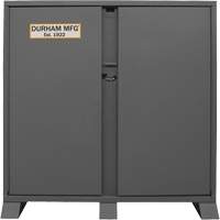 Jobsite Storage Shelving Cabinet, Steel, 47.5 Cubic Feet, Grey We Share Industrial Supply