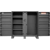 Jobsite Storage Shelving Cabinet, Steel, 47.5 Cubic Feet, Grey We Share Industrial Supply