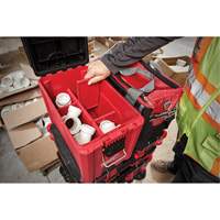 Packout Compact Tool Box, 10" x 16-1/5" x 13", Black/Red We Share Industrial Supply
