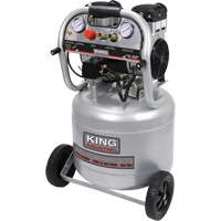 Ultra-Quiet Oil-Free Air Compressor, Electric, 10 Gal. (12 US Gal), 125 PSI, 120/1 V We Share Industrial Supply