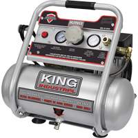 Oil-Free Air Compressor, Electric, 2 Gal. (2.4 US Gal), 125 PSI, 120/1 V We Share Industrial Supply