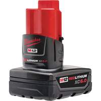 Bloc-piles M12 Redlithium XC 6.0, Lithium-ion, 12 V, 6 Ah We Share Industrial Supply