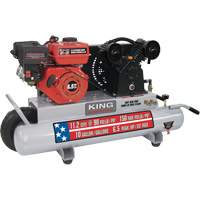 Wheelbarrow Air Compressor, Gas, 10 Gal. (12 US Gal), 150 PSI We Share Industrial Supply