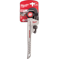 Pipe Wrench, 1-1/2" Jaw Capacity, 10" Long, Ergonomic Handle We Share Industrial Supply