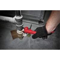Pipe Wrench, 1" Jaw Capacity, 8" Long, Powder Coated Finish We Share Industrial Supply