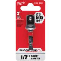 Adaptateur de douille &agrave; chocs Shockwave, 1/4" Prise, Dimension m&acirc;le 1/2", Sph&eacute;rique, 2" lo We Share Industrial Supply
