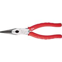 Comfort Grip Long Nose Pliers, 8" L We Share Industrial Supply