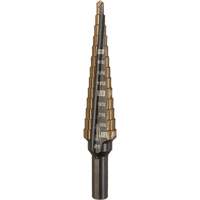 Step Drill Bit, 1/8"/#1 - 1/2"/#1 , 1/32" Increments, High Speed Cobalt We Share Industrial Supply