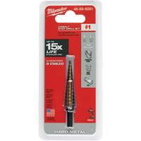Step Drill Bit, 1/8"/#1 - 1/2"/#1 , 1/32" Increments, High Speed Cobalt We Share Industrial Supply