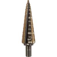 Step Drill Bit, 3/16"/#4 - 7/8"/#4 , 1/32" Increments, High Speed Cobalt We Share Industrial Supply