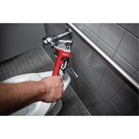 Smooth Jaw Pipe Wrench, 2-5/8" Jaw Capacity, 12" Long, Powder Coated Finish, Ergonomic Handle We Share Industrial Supply