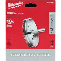 Scies-cloches au carbure monobloc, 4", Profondeur de la coupe de 3/16" We Share Industrial Supply
