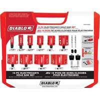 Electrician's Bi-Metal Hole Saw Set, 16 Pieces We Share Industrial Supply
