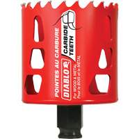 Scie cloche pour bois et m&eacute;tal, 2-5/8", Profondeur de la coupe 2-3/8", Carbure We Share Industrial Supply