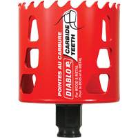 Scie cloche pour bois et m&eacute;tal, 2-3/4", Profondeur de la coupe 2-3/8", Carbure We Share Industrial Supply