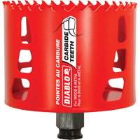 Scie cloche pour bois et m&eacute;tal, 3-1/2", Profondeur de la coupe 2-3/8", Carbure We Share Industrial Supply