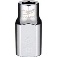 SAE Socket with Four Flat Sides, 3/8", 1/2" Drive, 6 Points We Share Industrial Supply